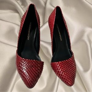 Rebecca Minkoff Snakeskin Heels Size 6.5.